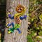 13” Gecko Wall Hanging Multi-color Recycled Metal Art for Tropical Home or Outdoor Space